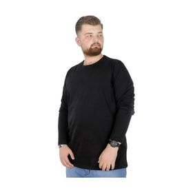 Mode XL 20102 Siyah Likralı Bisiklet Yaka Erkek T-Shirt