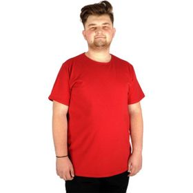 Mode XL 20149 Bordo Bisiklet Yaka Erkek T-shirt