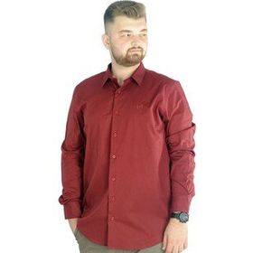Mode XL 20351 Bordo Erkek Gömlek