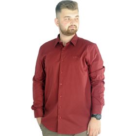 Mode XL 20351 Bordo Erkek Gömlek