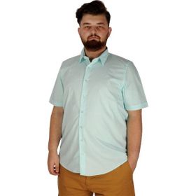 Mode XL 20353 Mint Yeşili No Pocket Lycra Poplin Erkek Gömlek