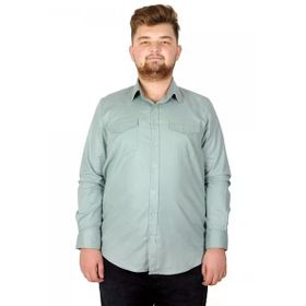 Mode XL 20360 Su Yeşili Gabardin Erkek Gömlek