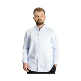 Mode XL 20366 Açık Mavi Uzun Kol Cepli Oxford Erkek Gömlek