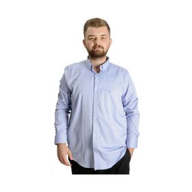 Mode XL 20366 Mavi Uzun Kol Cepli Oxford Erkek Gömlek