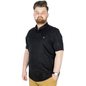 Mode XL 20387 Siyah Hakim Yaka Erkek T-Shirt