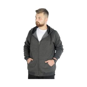Mode XL 20543 Antramelanj Kapüşonlu Erkek Sweatshirt