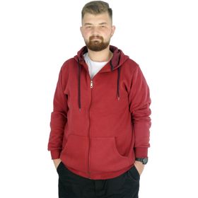 Mode XL 20543 Bordo Kapüşonlu Erkek Sweatshirt