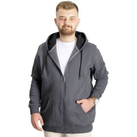 Mode XL 20543 Füme Kapüşonlu Erkek Sweatshirt
