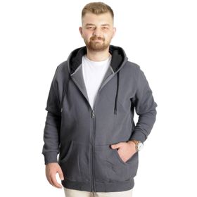 Mode XL 20543 Füme Kapüşonlu Erkek Sweatshirt