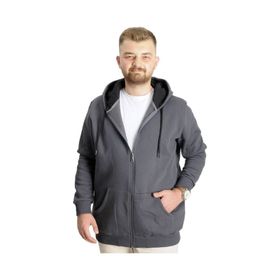 Mode XL 20543 Füme Kapüşonlu Erkek Sweatshirt