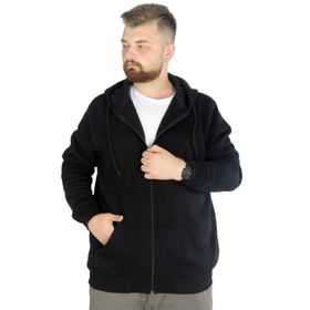 Mode XL 20543 Siyah Kapüşonlu Erkek Sweatshirt