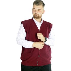 Mode XL 20545 Selanik Bordo Erkek Yelek