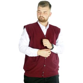 Mode XL 20545 Selanik Bordo Erkek Yelek