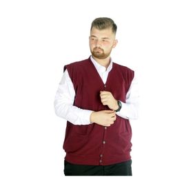 Mode XL 20545 Selanik Bordo Erkek Yelek