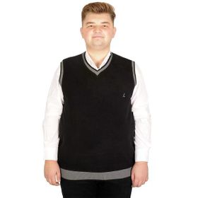 Mode XL 20547 Vanize Selanik Siyah Erkek Süveter