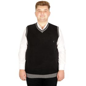 Mode XL 20547 Vanize Selanik Siyah Erkek Süveter