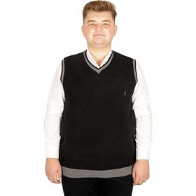 Mode XL 20547 Vanize Selanik Siyah Erkek Süveter