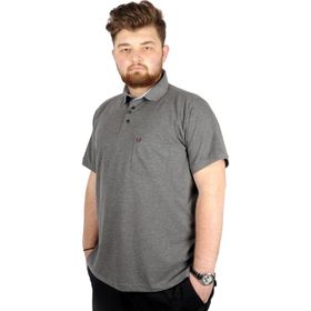 Mode XL 20552 Antramelanj Cepli Klasik Pike Polo Yaka Erkek T-Shirt