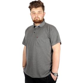 Mode XL 20552 Antramelanj Cepli Klasik Pike Polo Yaka Erkek T-Shirt