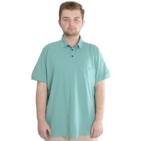 Mode XL 20552 Çağla Yeşili Cepli Klasik Pike Polo Yaka Erkek T-Shirt