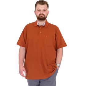 Mode XL 20552 Tarçın Cepli Klasik Pike Polo Yaka Erkek T-Shirt