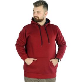 Mode XL 20562 Bordo Erkek Sweatshirt