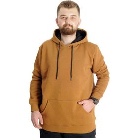 Mode XL 20562 Camel Kapüşonlu Erkek Sweatshirt