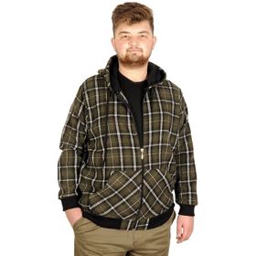 Mode XL 20579 Haki Kapüşonlu Erkek Sweatshirt
