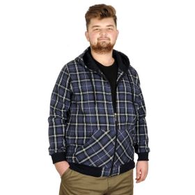 Mode XL 20579 İndigo Kapüşonlu Erkek Sweatshirt