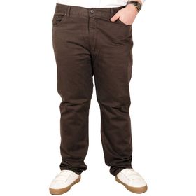 Mode XL 21003 Kahve 5 Cep Keten Erkek Pantolon