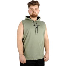 Mode XL 21126 So What Yeşil Kapüşonlu Erkek T-Shirt