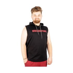 Mode XL 21127 Redefine Siyah Kapüşonlu Erkek T-Shirt