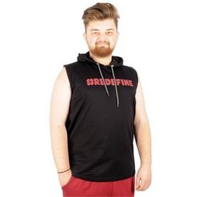 Mode XL 21127 Redefine Siyah Kapüşonlu Erkek T-Shirt