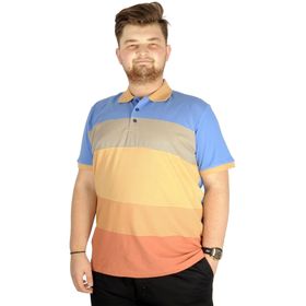 Mode XL 21327 Striped Saks Erkek T-shirt