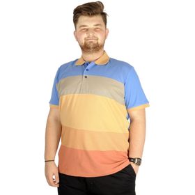 Mode XL 21327 Striped Saks Erkek T-shirt