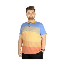 Mode XL 21327 Striped Saks Erkek T-shirt