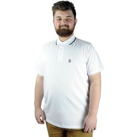 Mode XL 21554 Beyaz Polo Erkek T-shirt
