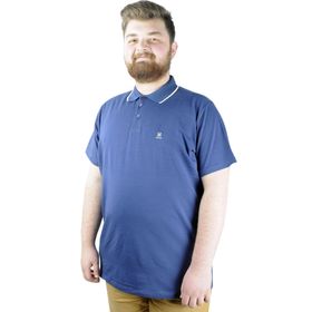 Mode XL 21554 İndigo Polo Erkek T-shirt