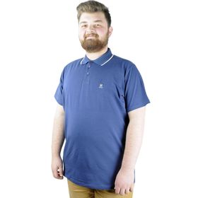Mode XL 21554 İndigo Polo Erkek T-shirt