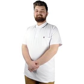 Mode XL 21558 Beyaz Polo Erkek T-shirt