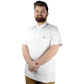 Mode XL 21558 Beyaz Polo Erkek T-shirt