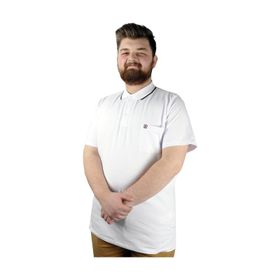 Mode XL 21558 Beyaz Polo Erkek T-shirt
