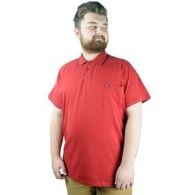 Mode XL 21558 Bordo Polo Erkek T-shirt
