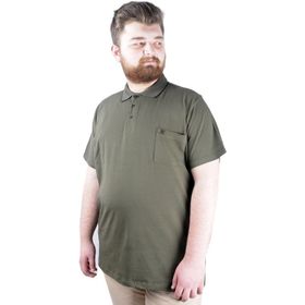 Mode XL 21558 Haki Polo Erkek T-shirt