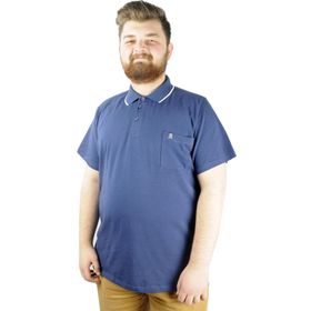 Mode XL 21558 İndigo Polo Erkek T-shirt