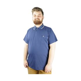 Mode XL 21558 İndigo Polo Erkek T-shirt