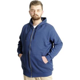 Mode XL 21600 Steel Interlock İndigo Erkek Hırka