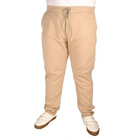 Mode XL 21913 Bej Keten Erkek Pantolon