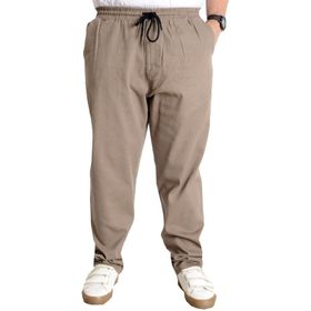 Mode XL 21928 Bej Doğa Gabardin Kargo Jogger Erkek Pantolon