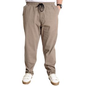 Mode XL 21928 Bej Doğa Gabardin Kargo Jogger Erkek Pantolon